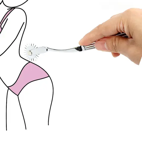 Stainless Steel Pinwheel Needles Wheel Roller Sex Toys For Women Vaginal Nipple Massager Clitoris Stimulator Couple Erotic Goods