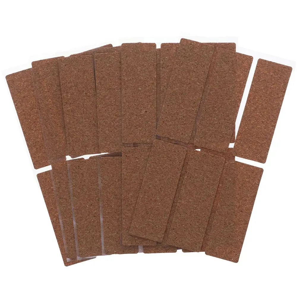 132PCS Cork Wooden Labels Self Adhesive Removable Wooden Labels Sticker Cork Stickers Kitchen