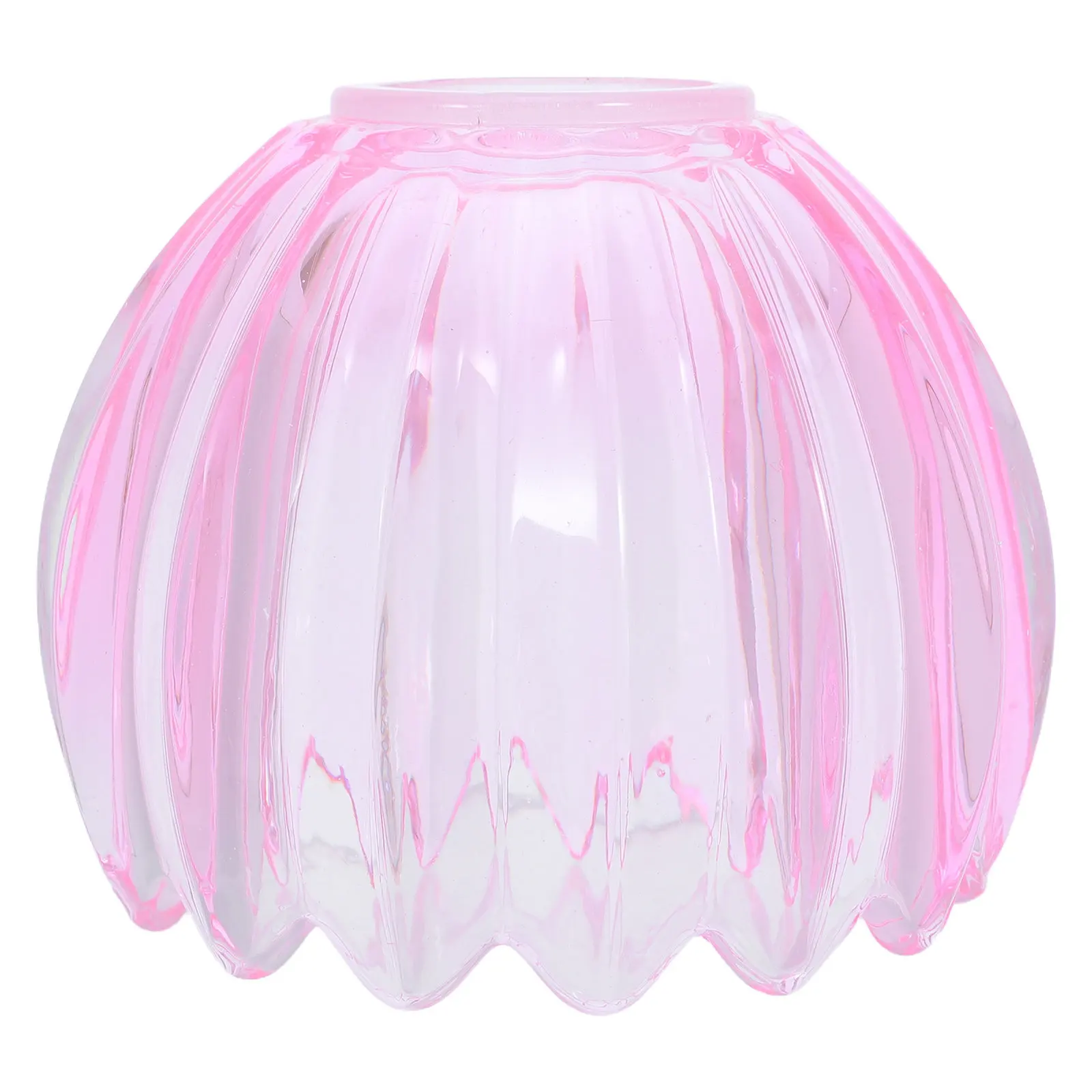 Glass Tulip Lamp Shade Replacement Transparent Flower Shape for Pendant Light Fixture Table Lamp 4.2cm Hole Bright Glass