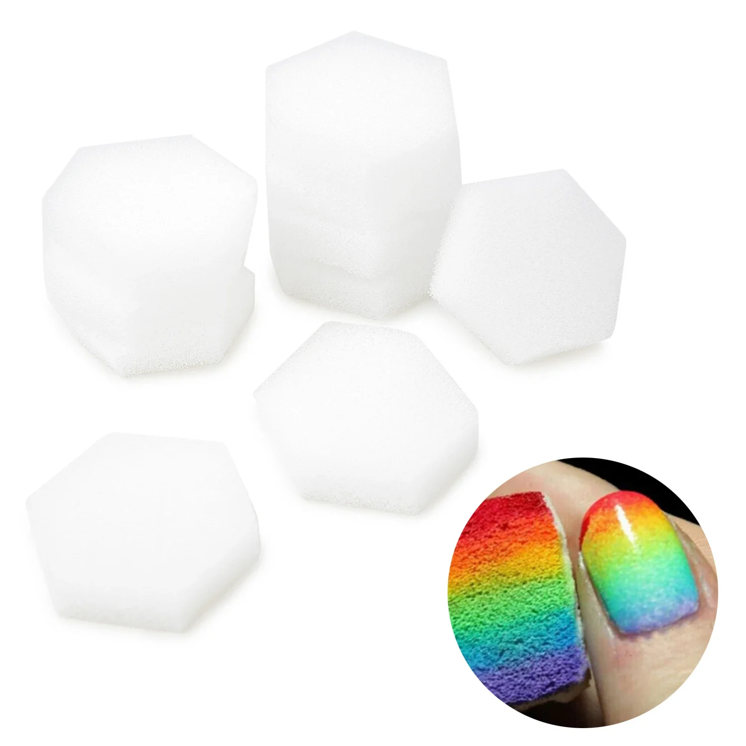 80Pcs Hexagon Weiche Schwämme Fusselfreie Nagel Tücher Entfernung Nagel Gele Polnischen Maniküre Zubehör Nagel Versorgung Werkzeug