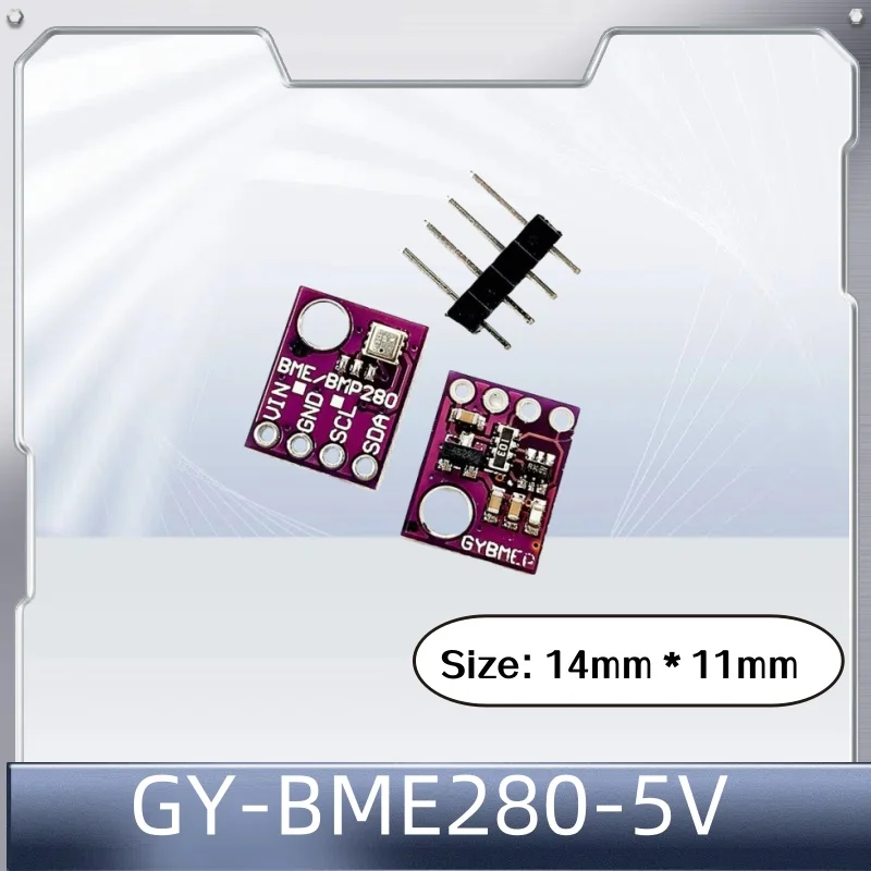 6-1Pcs,Temperature Et D'Humidité Capteur Bme280 3.3V, 5.0V,Barometric Atmosphérique Pressure Capteur Module with Carte De Derivation Iic I2C - Image 5