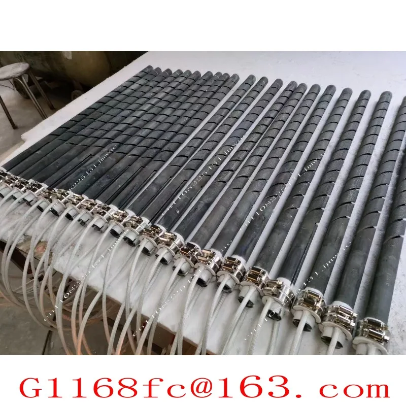 Diameter 16-45SIC Single and Double Thread Silicon Carbide Rod High-temperature Resistant Spiral Heating Tube