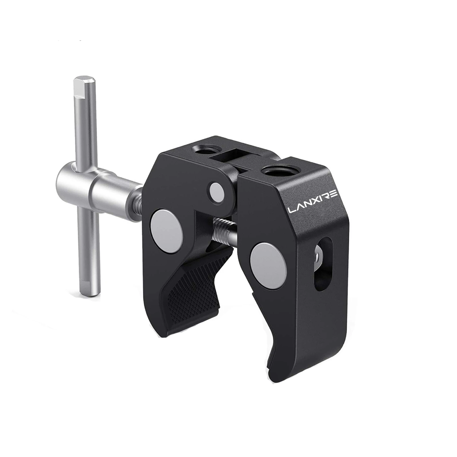 

Lanxire Clips Clamps Camera Mount Clamp with 1/4" and 3/8" Threaded Holes for Cameras, Monitor, Umbrella, Tripod, Hooks, Shelves