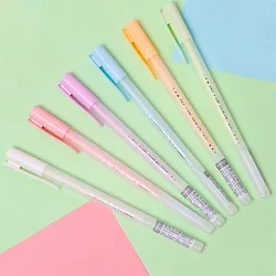 6pcs Student Colored Liquid Glue Pen Girl Boy DIY Paper Crafts Hand Account Sticker Handmade Nail Gel Fast Dry Adhesive Tool