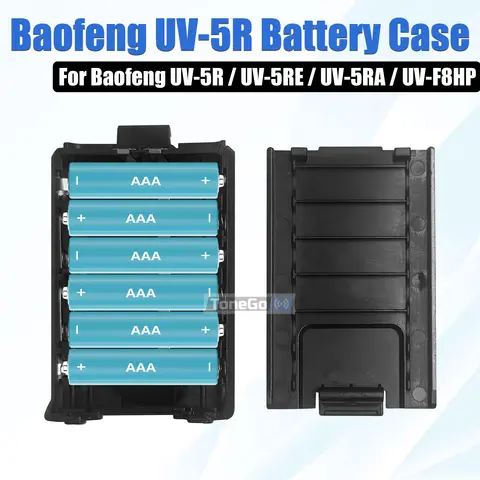 Baofeng UV-5R Battery Case BL-5 AAA Batteries Shell Extended AA Battery Housing For GT-5R DM-5R UV-5RE Walkie Talkie Accessories