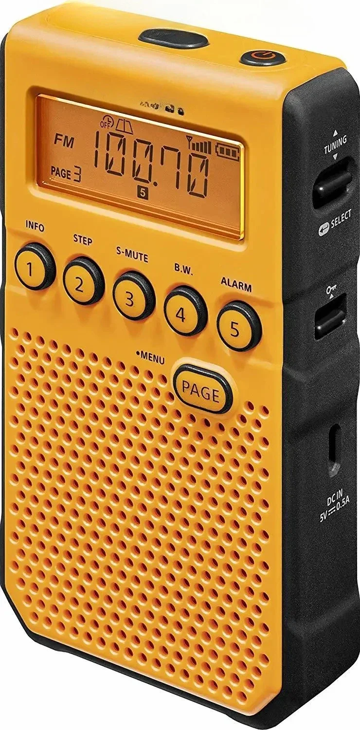 D-T-800 AM/FM digital radio, weather warning charging