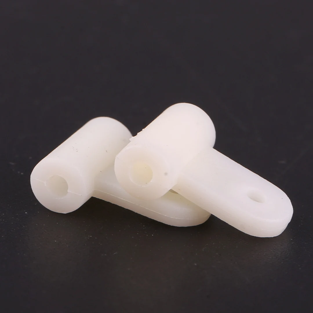 10 Pcs Nylon Steering Arms 2mm Connector Rocker Suspension Head Knuckle RC Aircraft Model Accessories