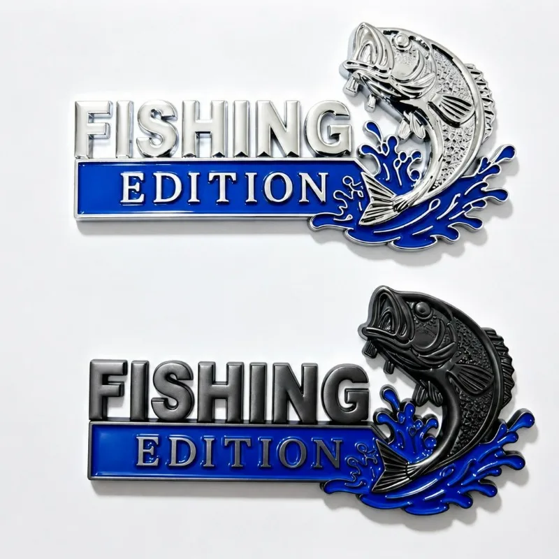 High-quality Custom Metal Car Stickers with The Letter 