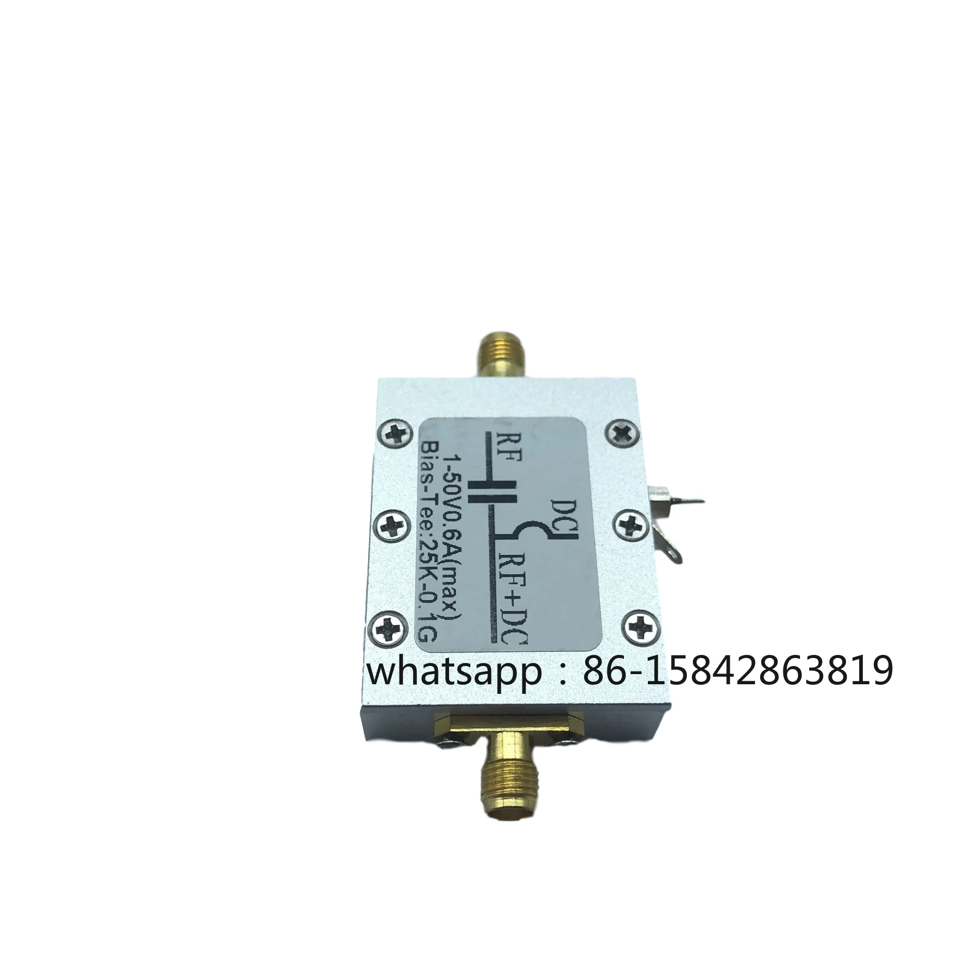 RF Bias Tee, 25kHz-100MHz Coaxial Feed Bias Tee, Low Insertion Loss RF Isolator for HF AM Radio