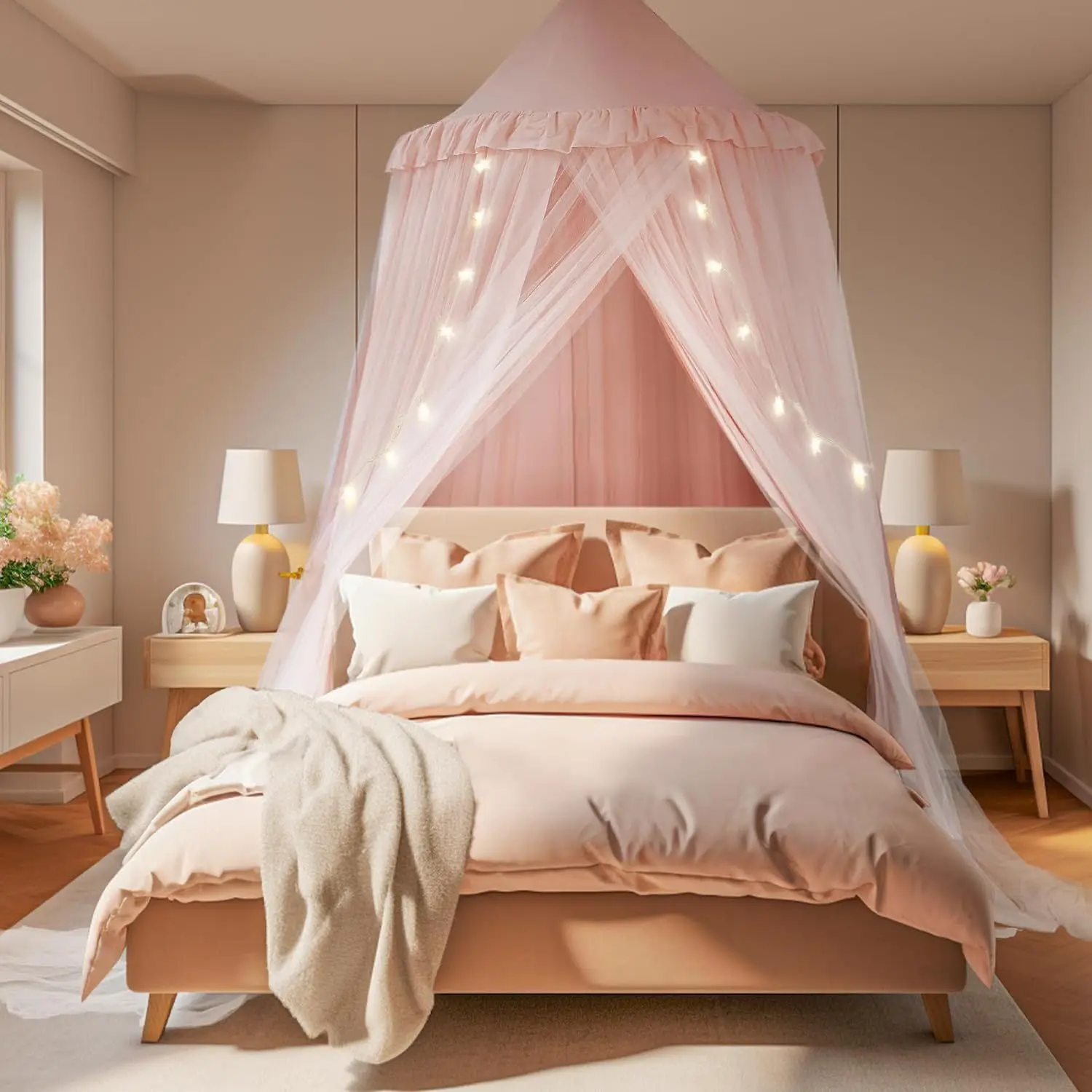 Mosquito Net Double-layer Integrated Bed Curtain Blackout Bed Canopy Bed Tent Light Blocking Room Decoration Антимоскитная Штора