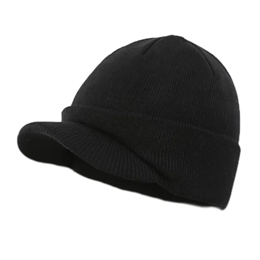 

Домашняя мужская зимняя шапка-бини с полями, теплая шапка-бини с двойной вязанной манжетой, часы, радарная шапка