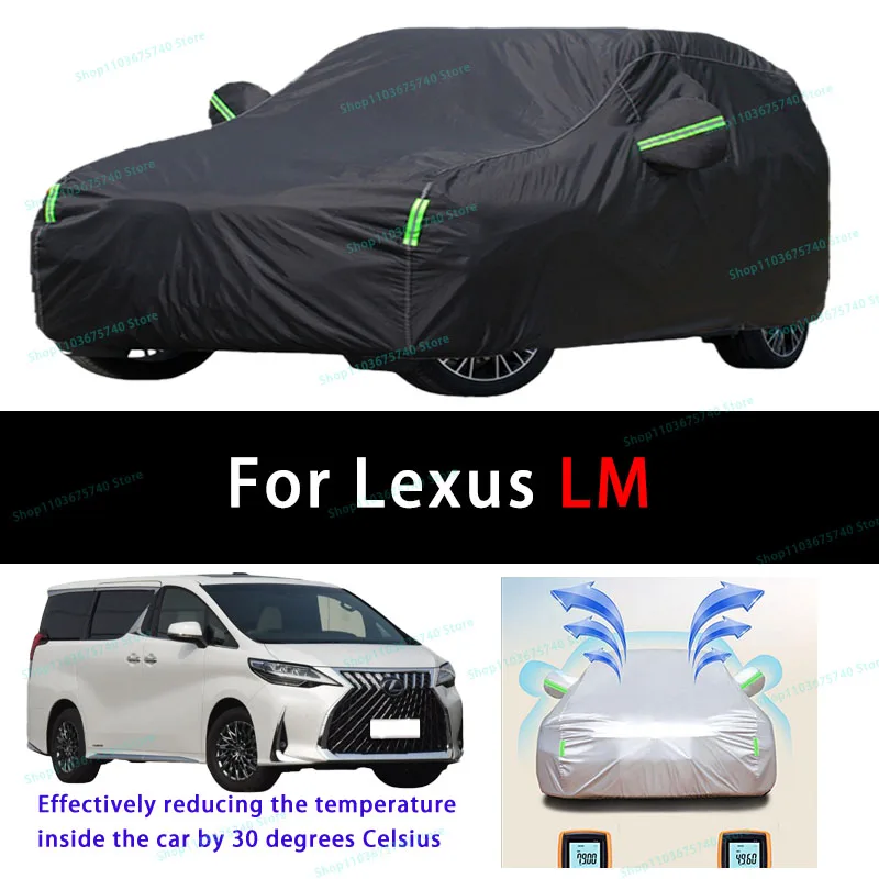 

For Lexus LM Summer Full Car Covers Outdoor Sun uv Protection Dust Cooling Protective Auto Protective Cover