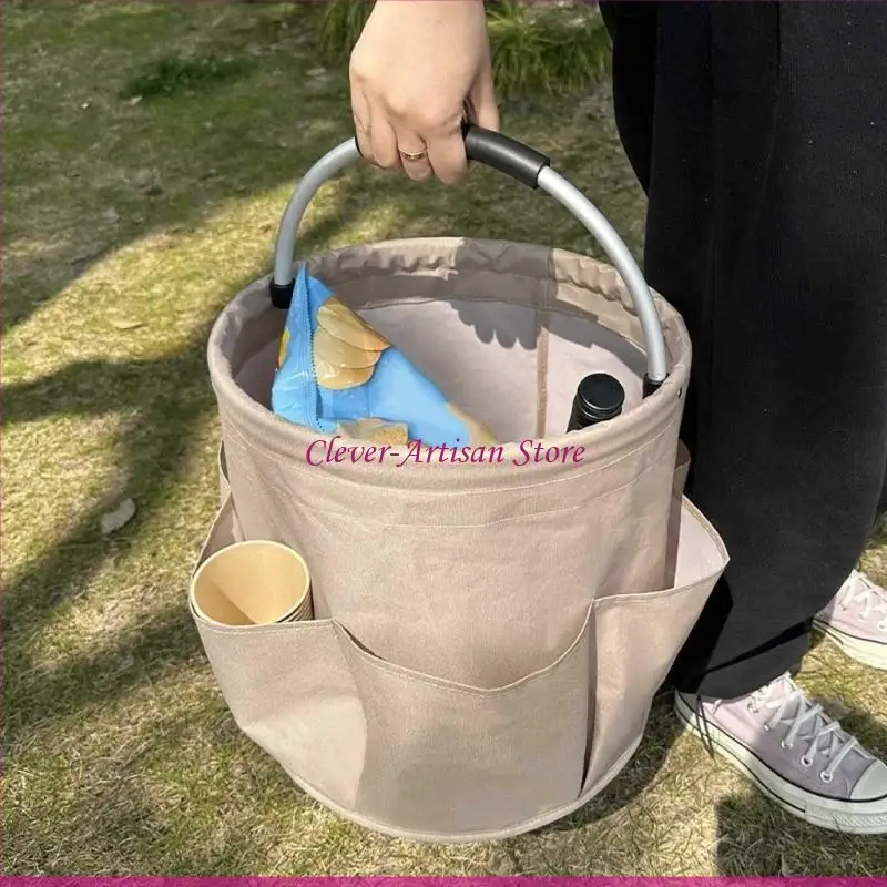 Bolso organizador plegable cesta e06B con cesta salpicaduras mando bolsillo exterior bolsillo