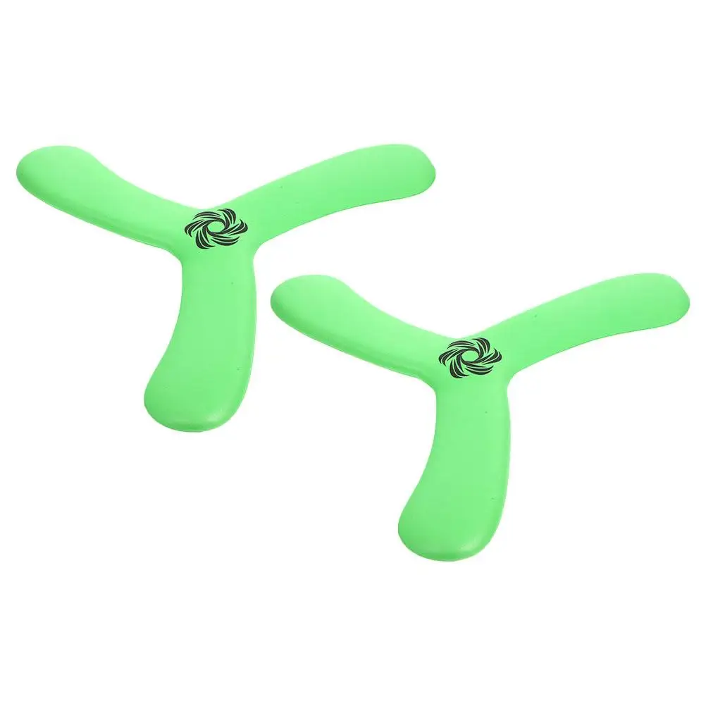 2 Pcs Fun Flying Toy Kids Outdoor Beach Fun Flying Toy Playsets Recreation Light Green Eva