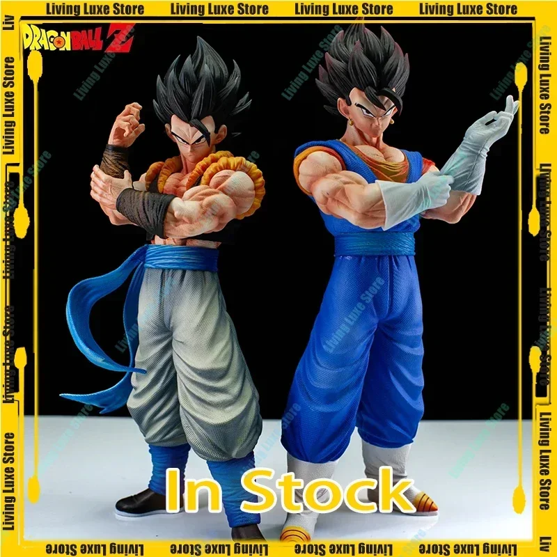 

В наличии Dragon Ball Z Vegetto Фигурка Gogeta Figuras Two Heads Сменная 27 см Статуя Модель Коллекция Украшения Подарки