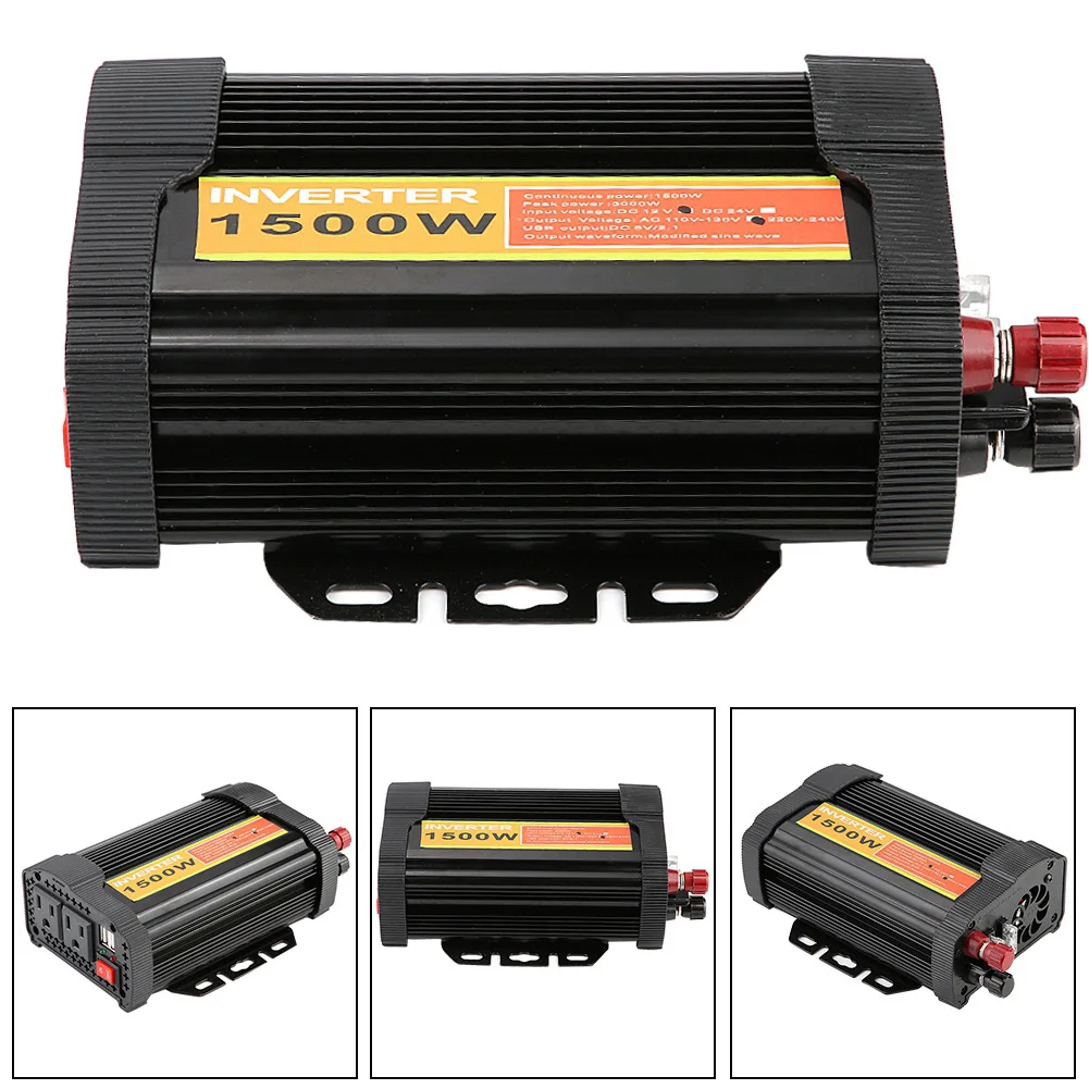 12V Inverter 1500W Power Inverter Inverter 12V  to 110V AC 1500W Car Auto Voltage  Inverter Converter Car