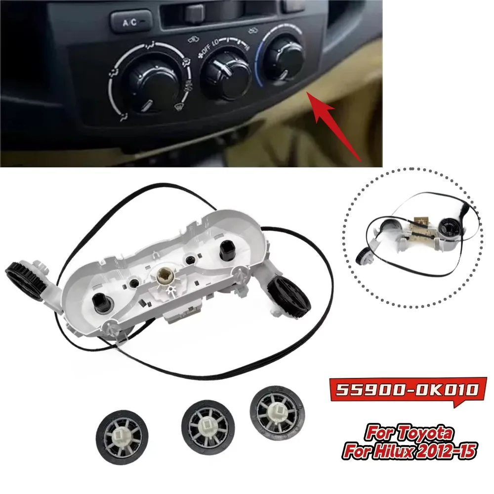 Car 55900-0K010 Climate Control Panel for Toyota For Hilux 2012-2015 AC Heater Replacement Interior components Black
