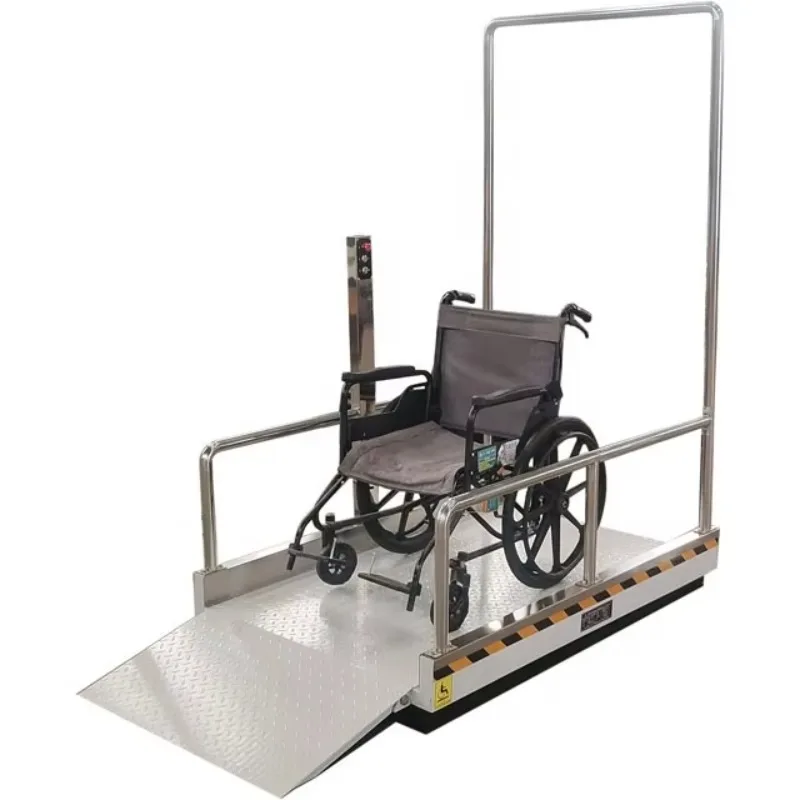 Customized Hydraulic Stairs Lift Carbon Steel Type For Home & Building Use Indoor/Outdoor For Disabled People