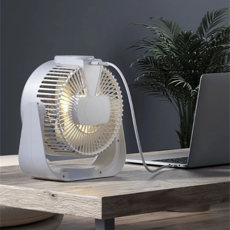 M2EE Leichter Kühlventilator, Tischventilator, Ventilator, elektrischer Ventilator, Kunststoff-Desktop-Ventilator, für