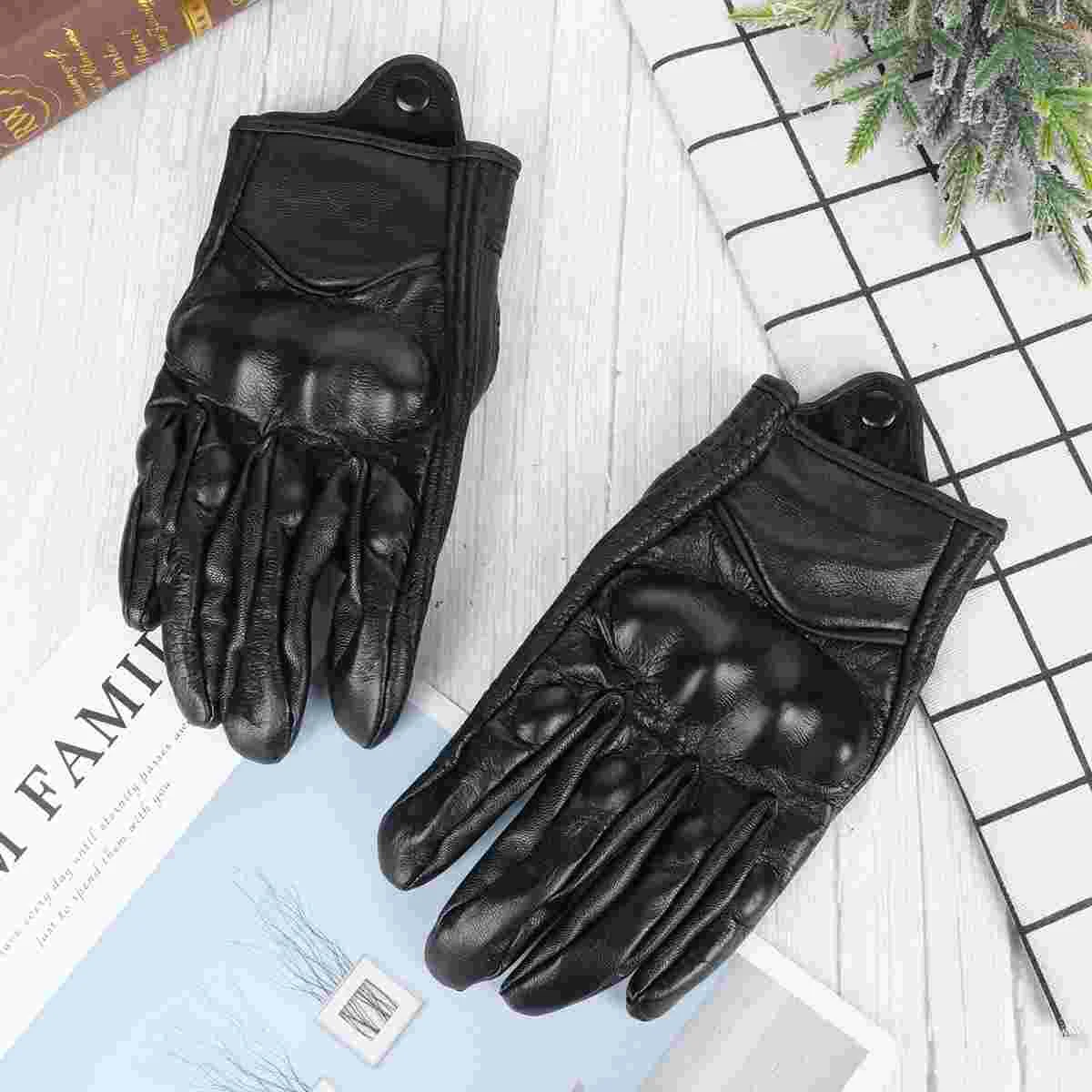 Winter Gloves Touch Screen Gloves Warm Thicken Riding Workout Gloves for Travel Outdoor - Size S (Black)