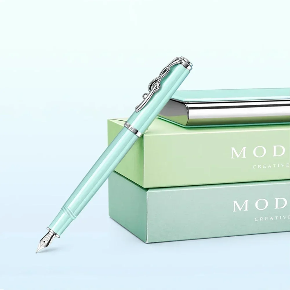 New Modern Macaroon note M6100 fountain pen EF F nib Metal clip school office supplies students business gift pen stationery