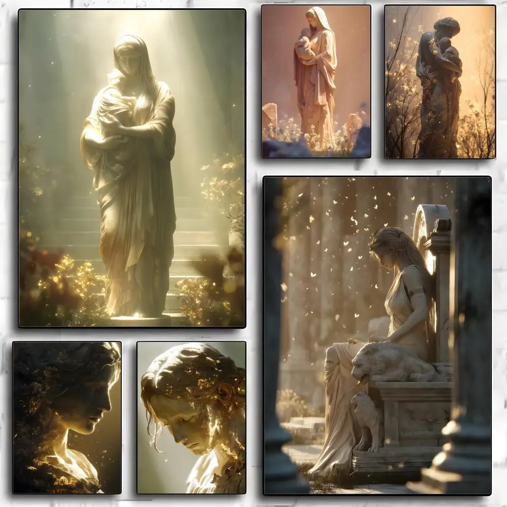 Mythology Out of Control Divinity Art Poster HD art sticky wall waterproof home living room bedroom bar aesthetic decoration