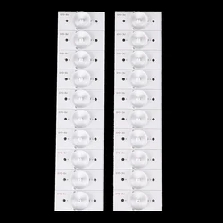 10Pcs General Direct Type 3V 6V lampada perline riparazione retroilluminazione a LED TV LCD comunemente usata con lente ottica Fliter