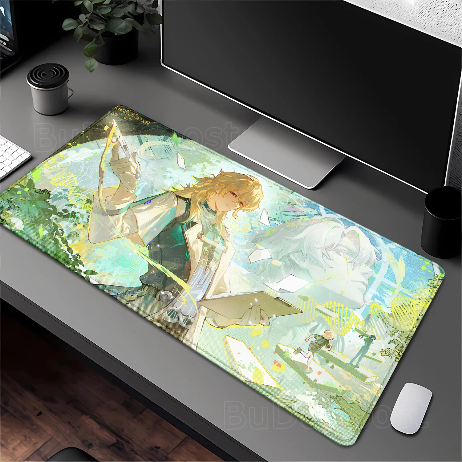 

Wuthering Waves LuukHerssen Mousepad overlock offices Gaming keyboard Mouse Pad Anime Rubber HD Printing 400x900mm XXL Desk Mat