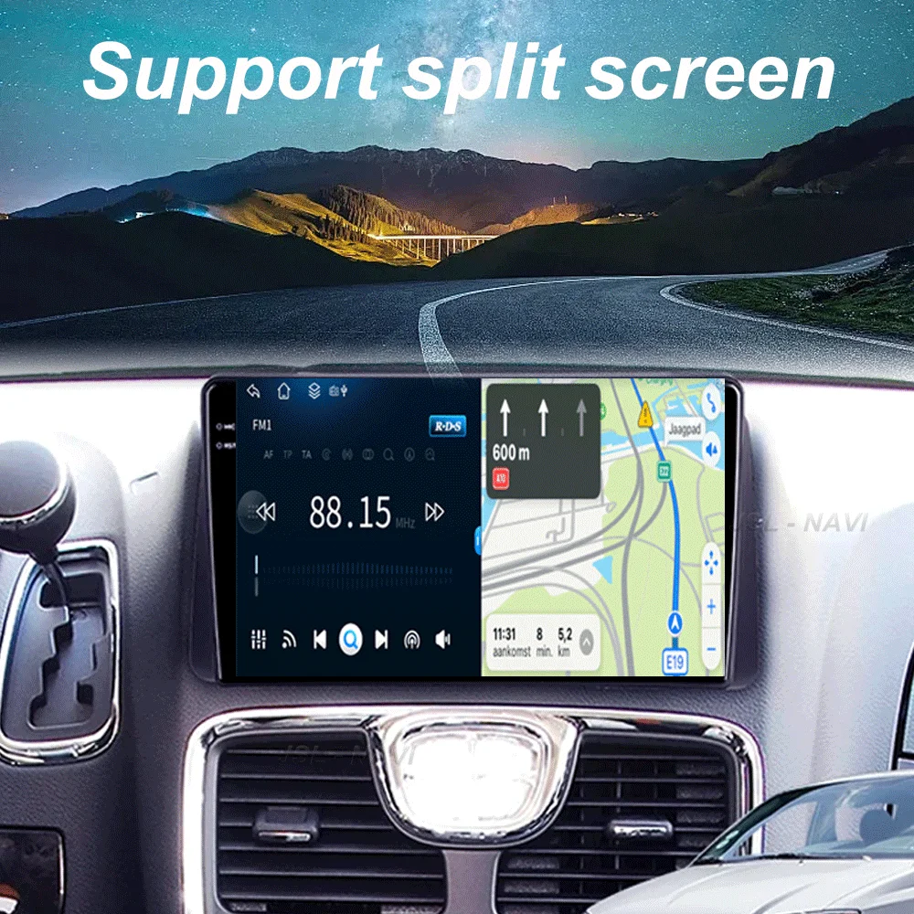 لكرايسلر تاون آند كونتري 2011-2016 2 الدين أندرويد 15 راديو السيارة مشغل فيديو نظام تحديد المواقع الوسائط المتعددة ستيريو رئيس وحدة Bluetooth5.0 #4