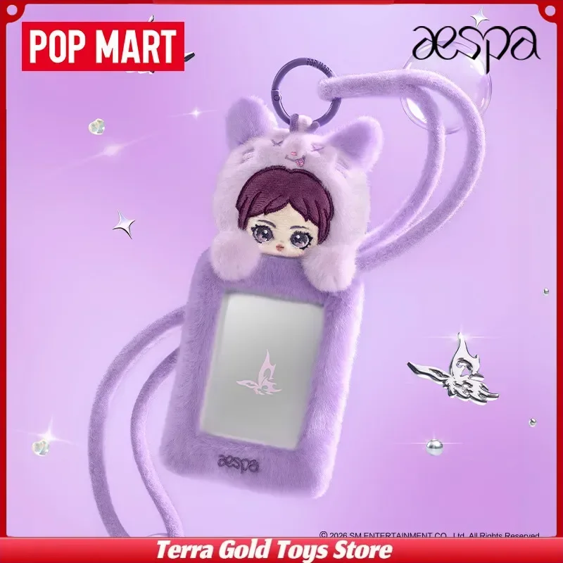 New Pop Mart Aespa Fluffy Club Series Phone Strap Plush Photocard