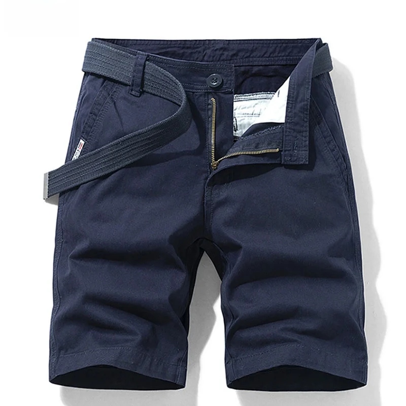 

Summer New Men's Loose Straight Leg Cotton orts Multi-ket Casual Sports Five-Point Pants Comfortable Breathable Mid-Waist