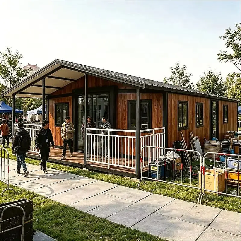 factory whosale Foldable Container House Prefab Home Expandable Mobile House with Kitchen Bathroom Living Room Outdoor Living