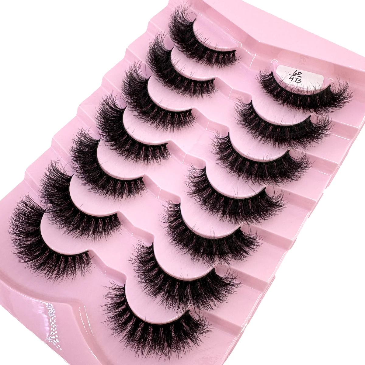 HBZGTLAD 7 pares de pestañas pestañas de visón 3D extensión de pestañas suaves gruesas y esponjosas pestañas postizas naturales maquillaje pestañas de visón