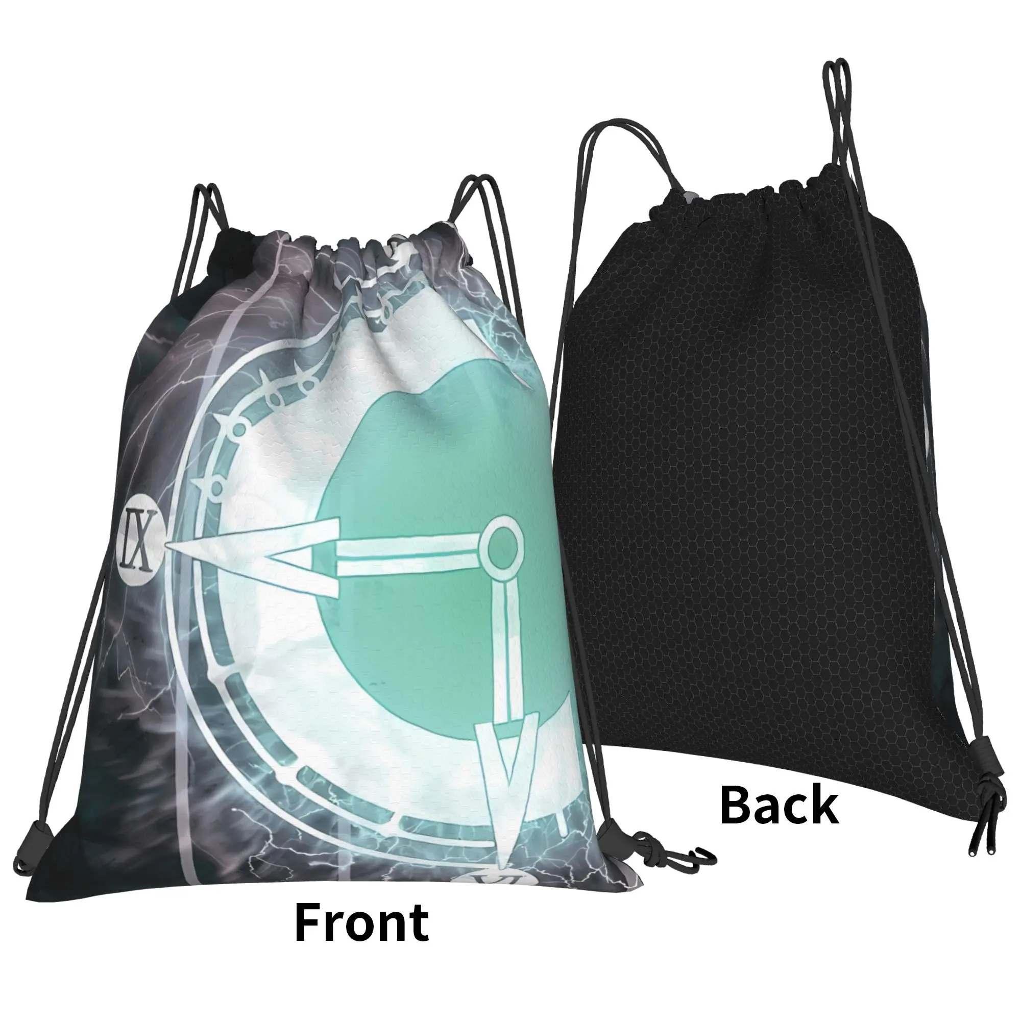 C-Chrono Trigger Chronology Portable Travel Drawstring Bags Riding gym Backpack gift Storage Backpacks