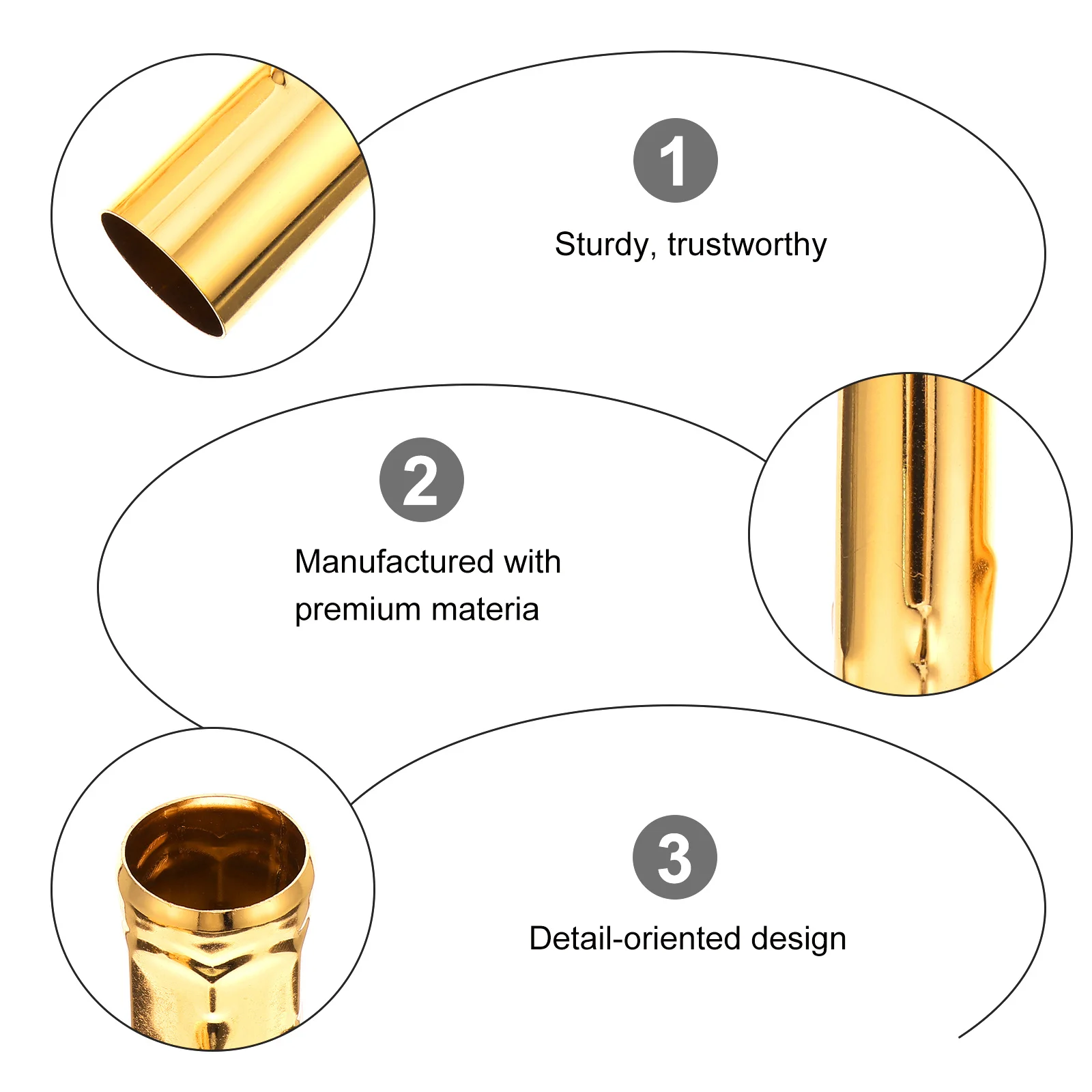 

6Pcs Crystal Chandelier Sleeves Premium Material E14 Candelabra Socket Covers European Retro Lamp Holder Tube