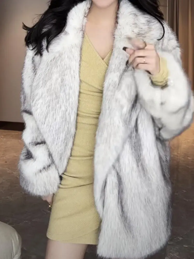 

Limited Time Pluy Thiened Stand Collar Women's Coat Faionable Autumn Winter Outerwear Snug Fit Polyester Fiber