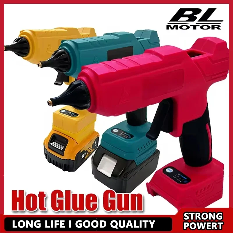 Pistolet à colle thermofusible électrique Milwaukee, batterie Li-ion 18V, bâton de colle 11mm, pistolet à Air de soudage thermofusible pour Makita/Dewalt