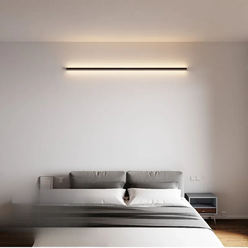 Wall Light LED Night Light Closet Lamp for Kitchen Bedroom Detector Remote Strip Lamp Cabinet Staircase Backlight Wall Sconces