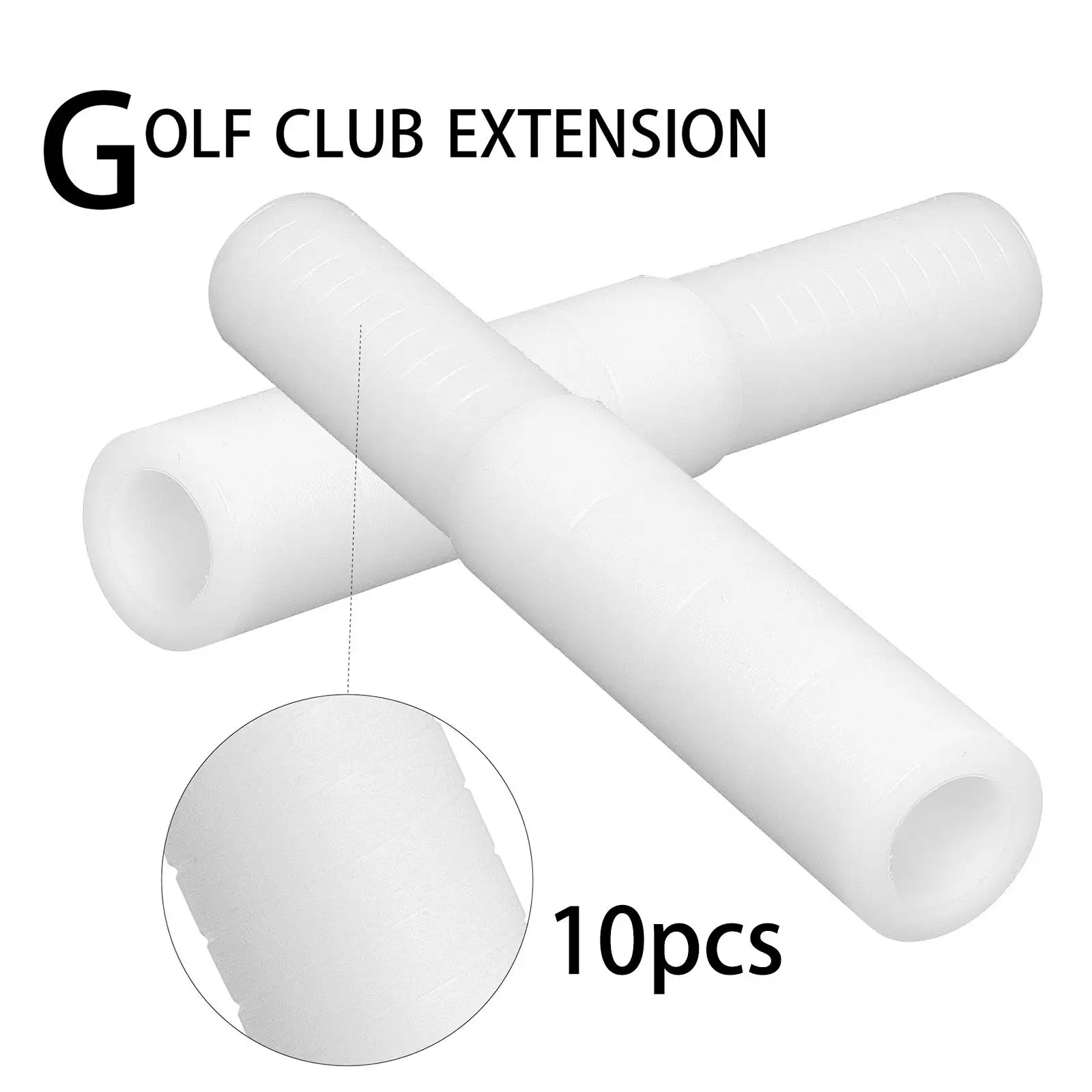 Práctica profesional de extensión de eje de Putter de Golf, reemplazo resistente, 10 Uds.