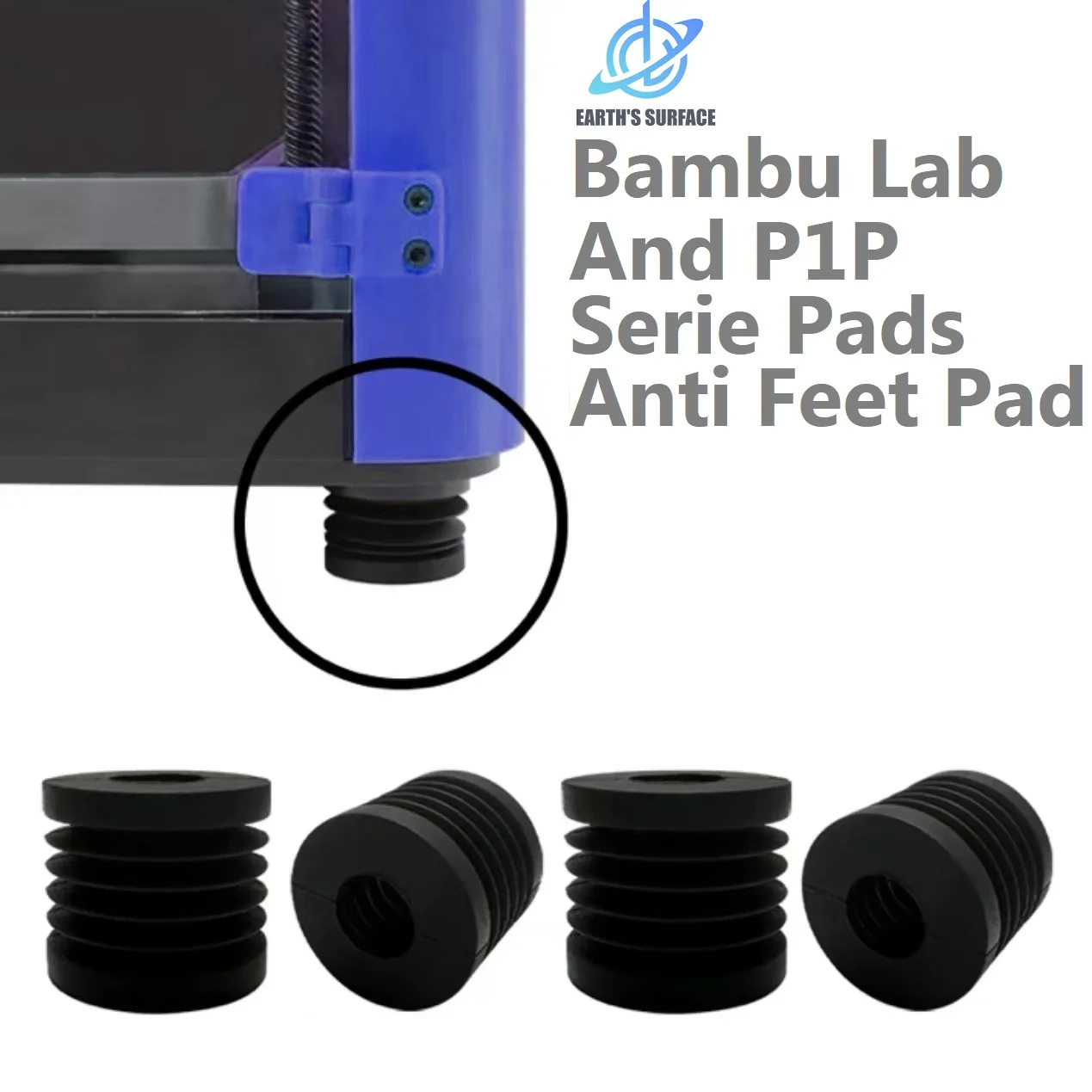 DB-3D Printer Parts 2/4/8PCS Shock Absorbing Foot Pad Rubber Feet For Bambu Lab And P1P Serie 3D Printer Pads Anti Feet Pad