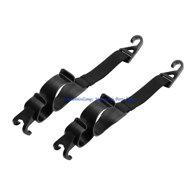 H7BD 2 Pack Vehicle Back Headrest Hook Hangers for Purse Grocery Bag Handbag Car Interior Storage Hook