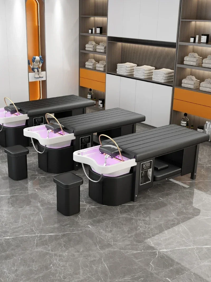 سرير غسيل متطور يدوم طويلاً، صالون تجميل، صالون شعر، تبخير خاص لتدوير المياه