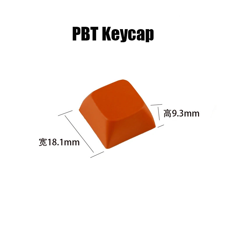 New XDA Print Blank 1U PBT Keycap Mechanical Keyboard Pure Mixed Color 1X Customized DIY Gaming XDA Profile Key Caps White Black