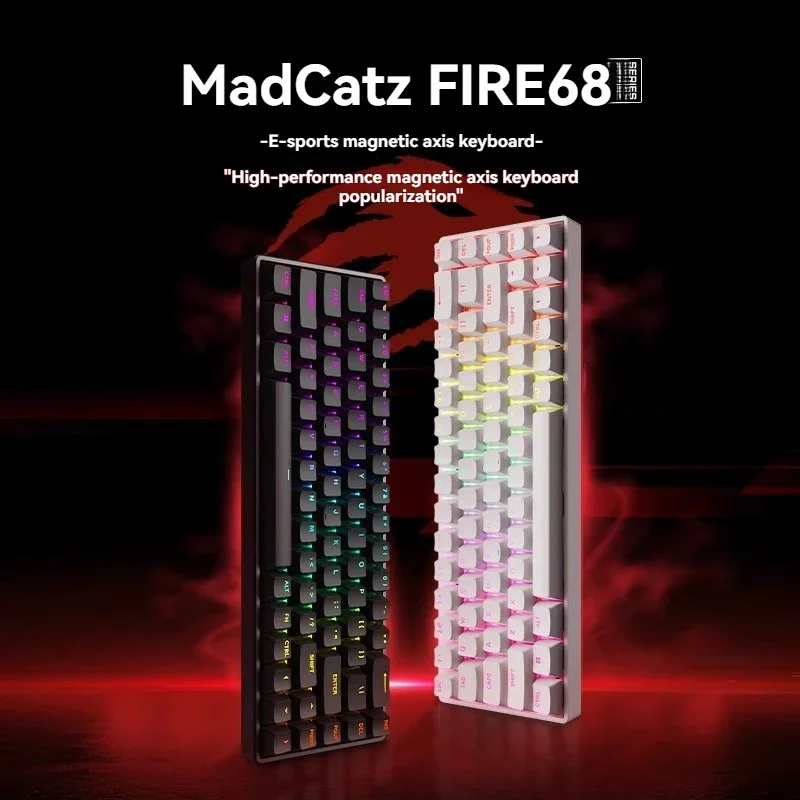 Fire68/fire68Ultra Mechanical Keyboard Customized Single-mode Wired Hot Swap RGB Aluminium Alloy E-sports Gaming Office Keyboard