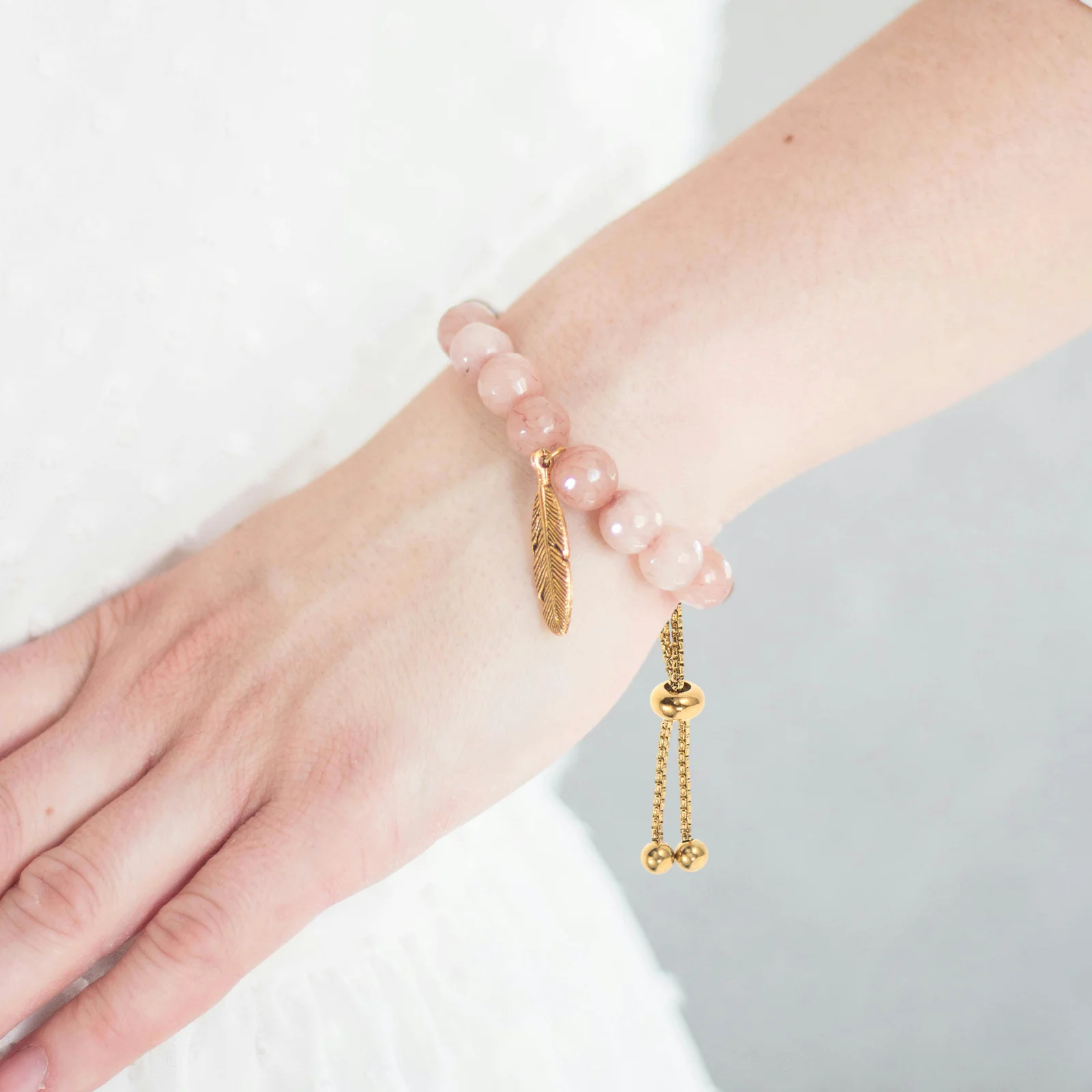 

3Pcs Adjustable Slider Pearl Bracelet Stainless Steel Extender Chain for Women's DIY Jewelry Making Charm Bracelet Supplies