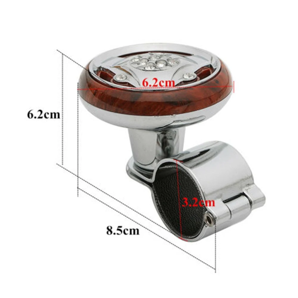 For Steering Wheel Steering Wheel Booster Spinner 1 Pc 1PCS 360 Degree Zinc Based Alloy ABS Material Anti-Slip