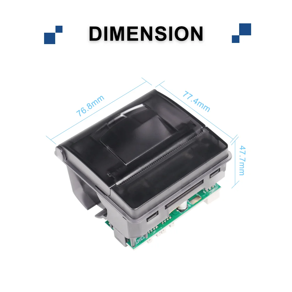 CASHINO 58mm high speed mini USB embedded thermal bill panel mount printers CSN-A1 for weighing scales (USB, DC12V)