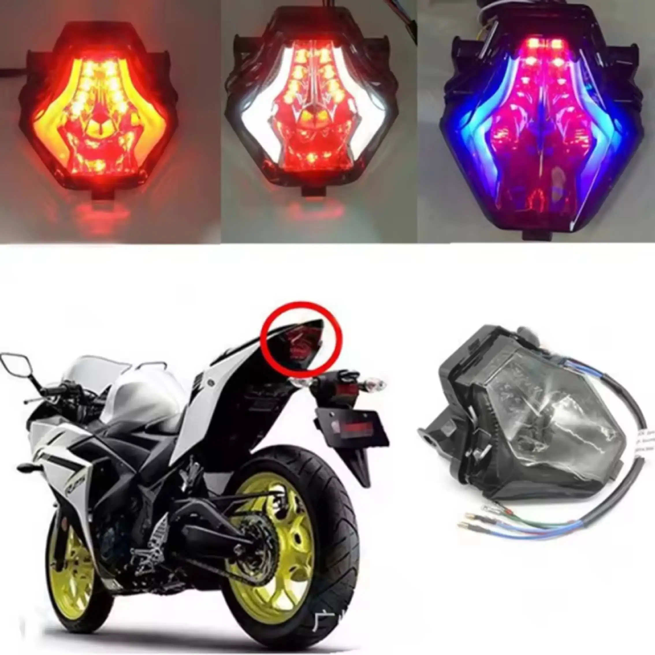 2026 NEW Motorcycle CNC Aluminum Alloy License Plate Bracket Taillight Fixed Folding Number Plate Frame Holder Light Mount view 6