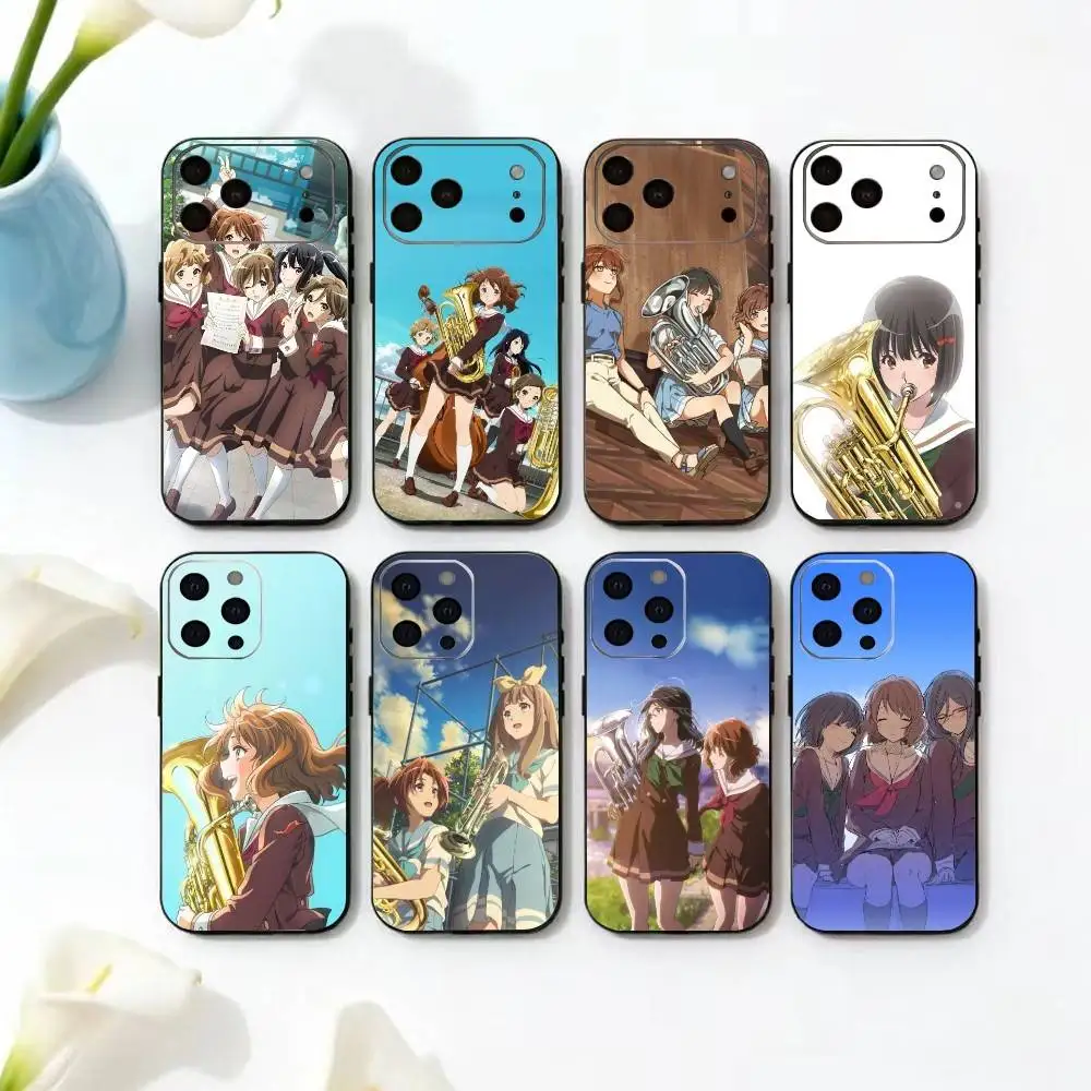 

A-Anime Sound! Euphonium Cartoon Phone Case For iPhone 17, 16,15,14,13,12,11 Plus,Pro Max, Others Soft Black Cover
