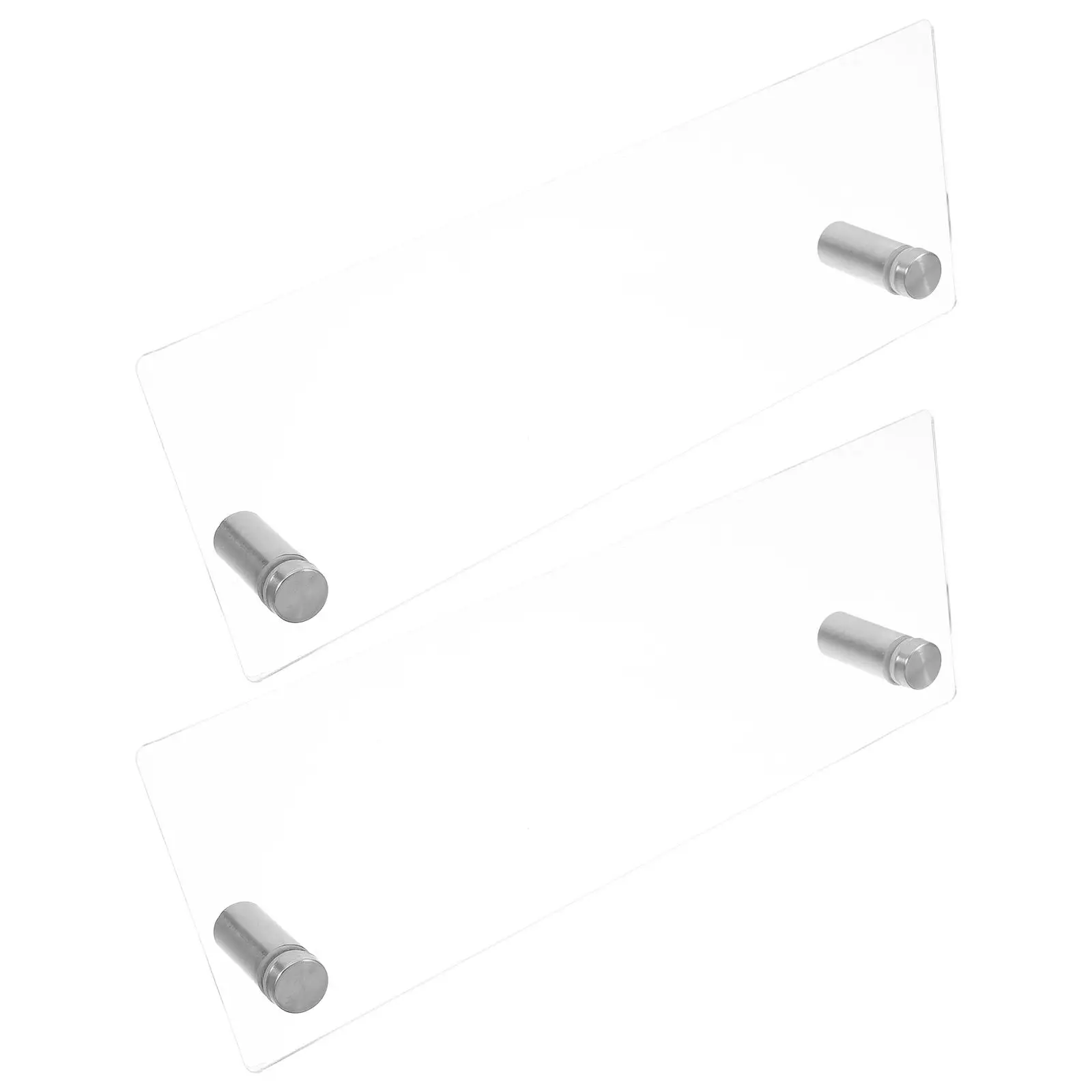 

Office Desk Business Card Holder Name Display Plate Stand Nameplate Sign Rack Cards